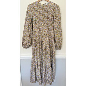 Never Fully Dressed Floral Tiered Maxi Dress Size 6‎ 100% Cotton